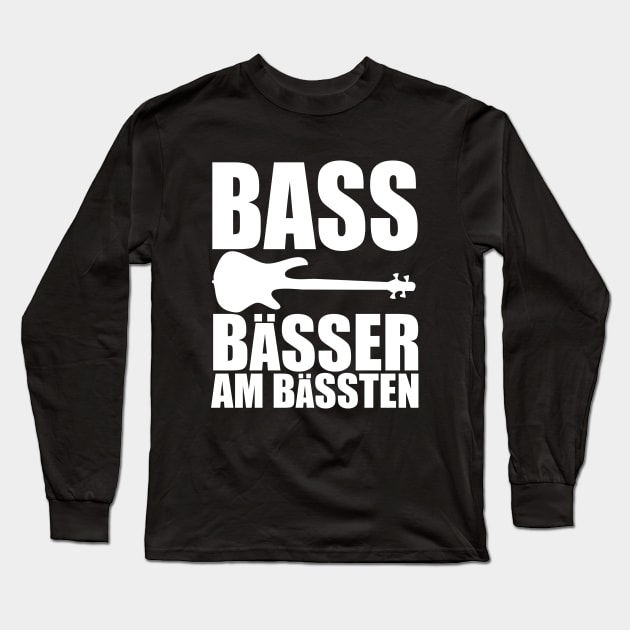 BASS BAESSER AM BAESSTEN funny bassist gift Long Sleeve T-Shirt by star trek fanart and more